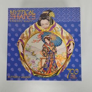 New in Box Ceaco Mystical‎ Shapes 2007 700 Piece Puzzle "Butterfly Maiden"